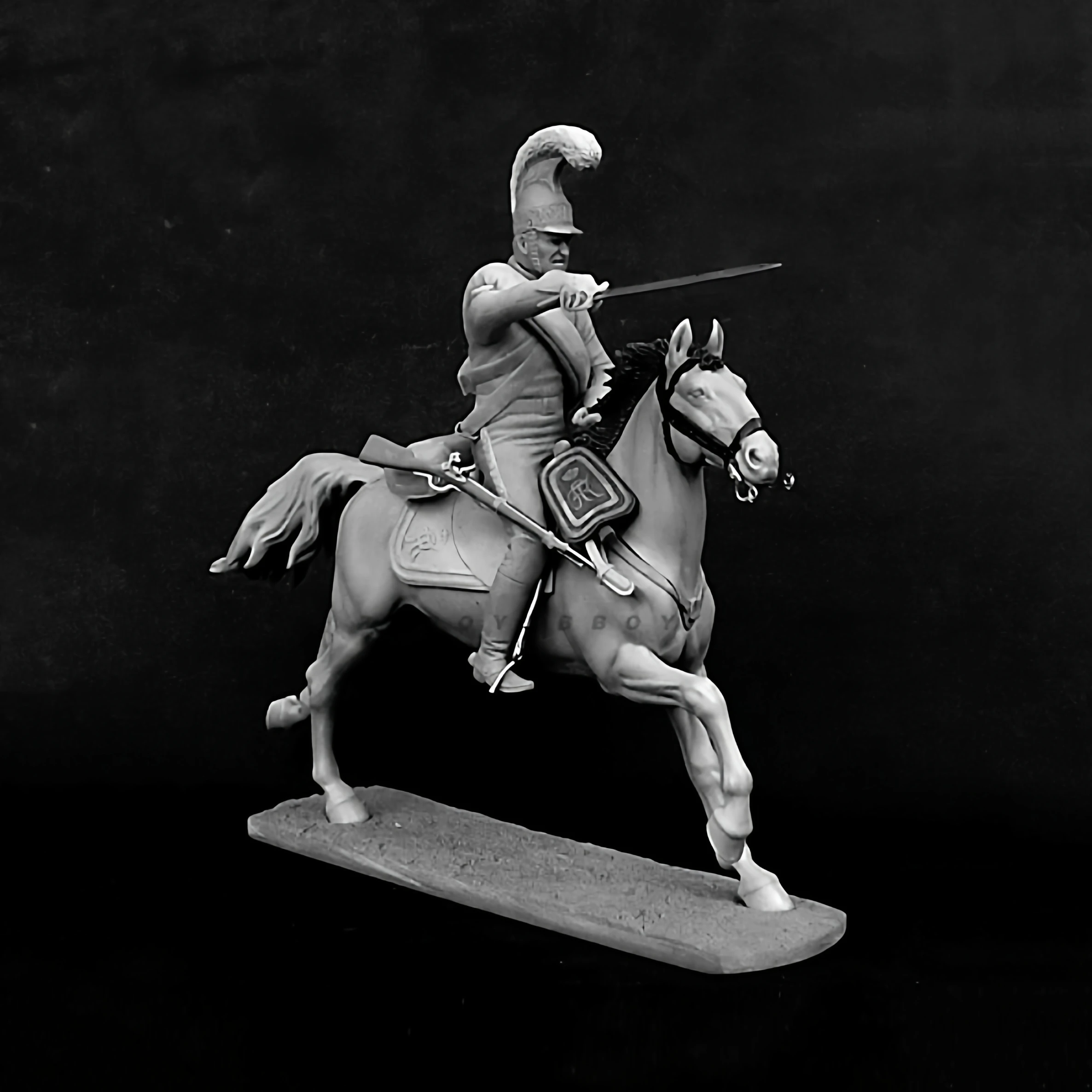 

1/32 наборы моделей солдата из смолы, фигурка бесцветная и самособранная A-2139