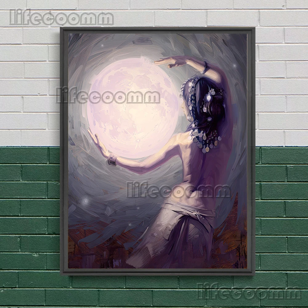 Cosmic Awareness And Sun Goddess Wall Art Canvas Painting The Origin Of The Planet,Art Poster And Print Home Decoration Unframed