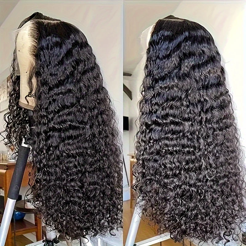 

Парики из вьющихся человеческих волос для женщин Water Wave Lace Front Wig 13x4 13x6 Lace Frontal Deep Wave Wig 100% Human Hair Hd Lace Wigs
