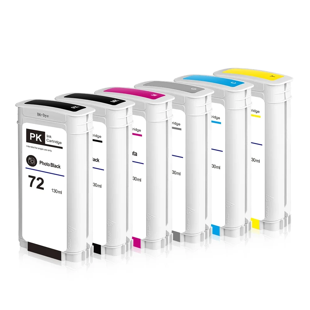 For HP 72 Ink Cartridge 130ML With Full Ink HP72 For HP DesignJet T610 T620 T770 T790 T795 T1100 T1120 T1200 T1300 T2300 6Colors view 3