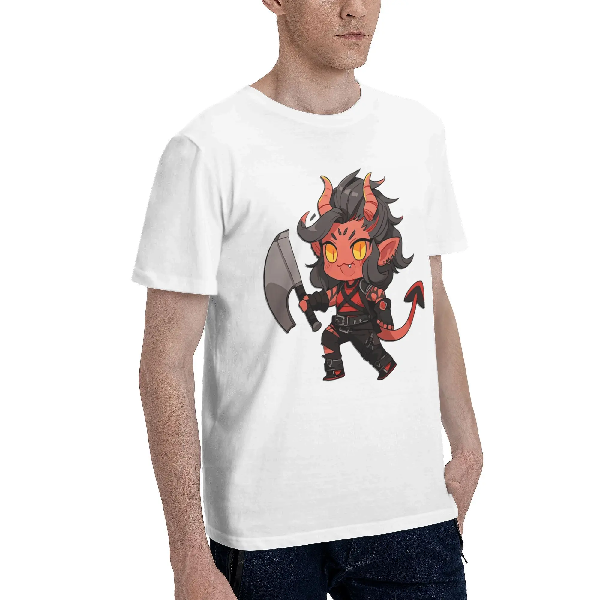 Streetwear T Shirt Summer Baldurs Gate  Trendy Cool  T-Shirts Cotton Tee Shirt for Men's Aesthetic Pattern Short Sleeve Tops