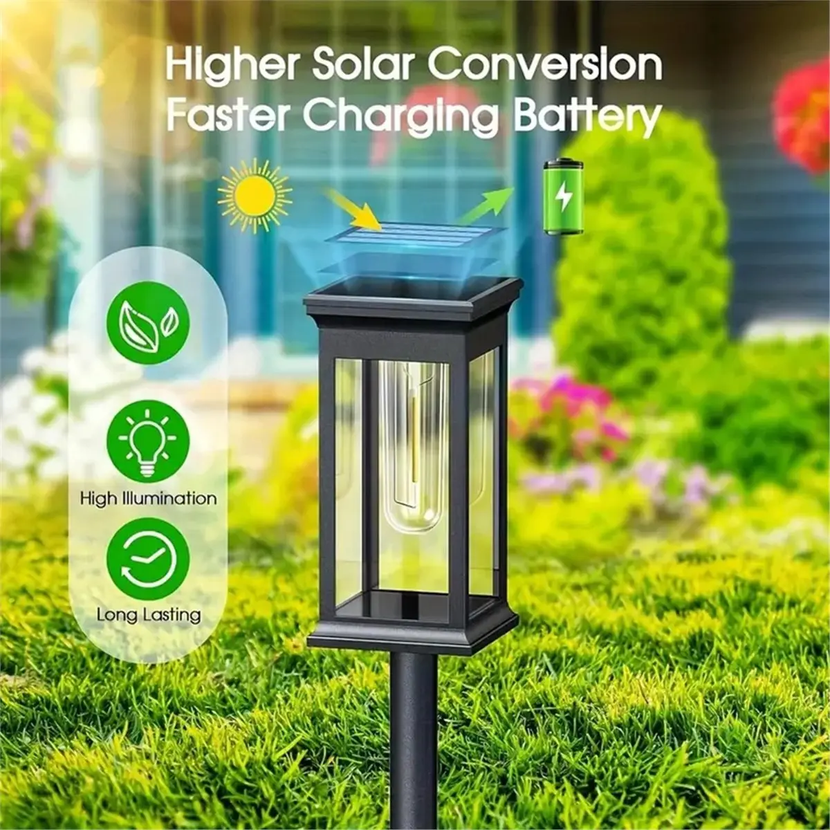 Y17A Solar Pathway Lights for Outdoor Garden, Lawn, and Landscape Lighting Decor