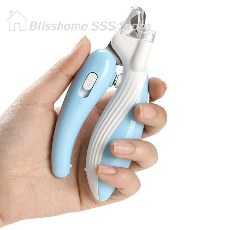 【S】Professional Pet Nail Clippers With Led Light For Cats And Dogs Labor-Saving Nail Trimmer And Paw Grooming Scissors