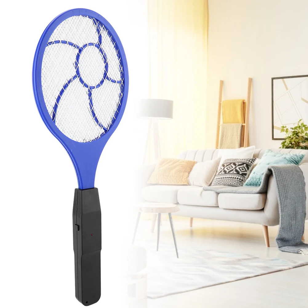 Raqueta Eléctrica Mata Moscas y Mosquitos de Tres Capas, Eliminador de Insectos, Raqueta Eléctrica para Moscas, Raqueta Eléctrica para Mosquitos