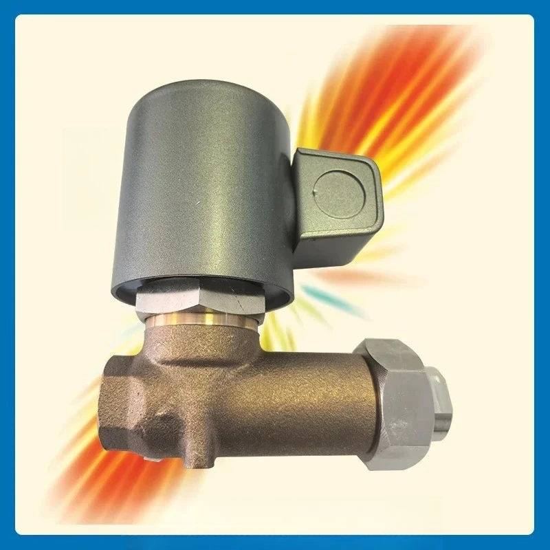 Power-on solenoid valve for lamp oil and heavy  oil circuit