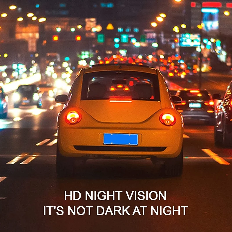 Monitor di parcheggio per telecamera da cruscotto con schermo IPS da 3,0 pollici per auto HD 1080P, registrazione in loop