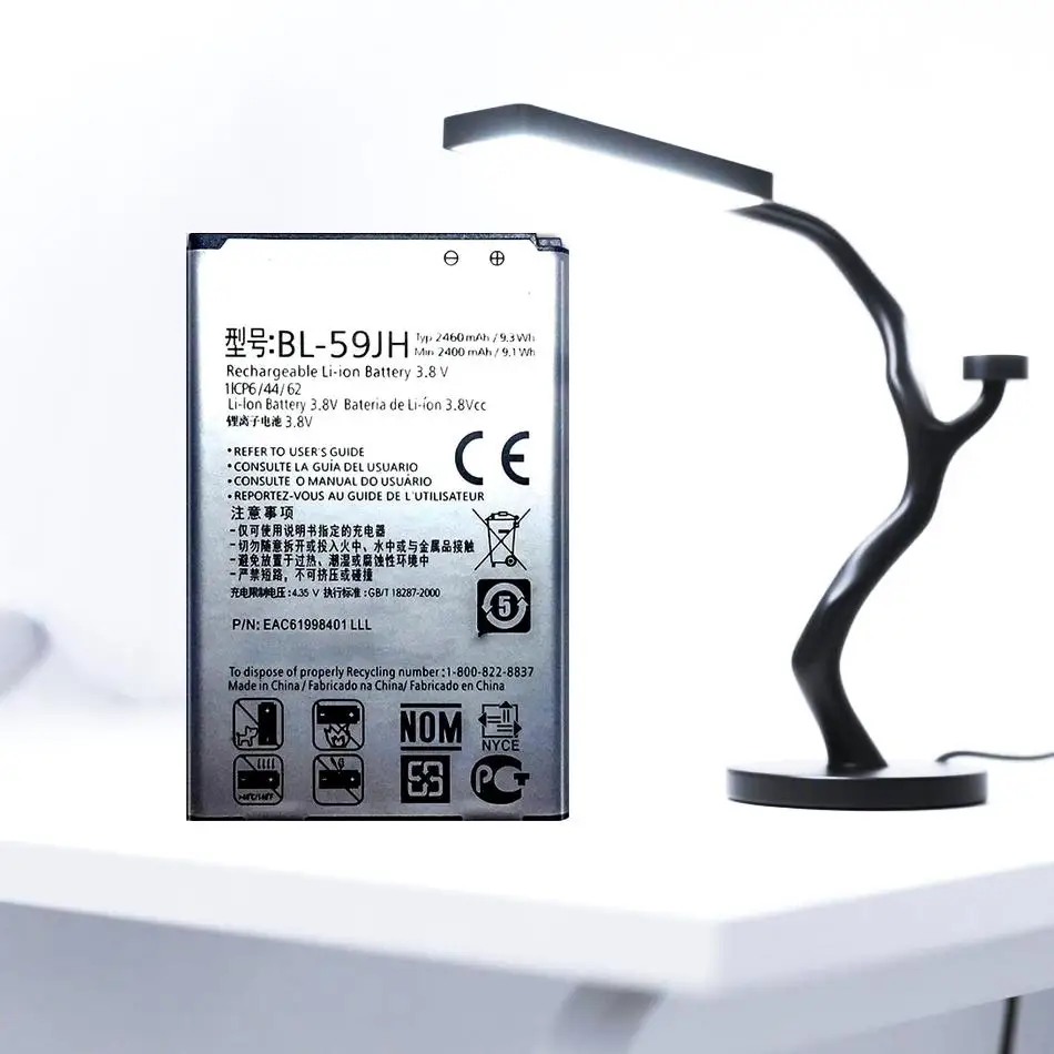 

For LG Optimus L7 II Dual P710 P715 F5 F3 VS870 Ludid2 P703 BL 59JH 2460Mah BL-59JH Mobile Phone Battery Fast Charging