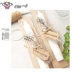 Piggy Craft metal cutting dies cut die mold Flag label series Scrapbook paper craft knife mould blade punch stencils dies