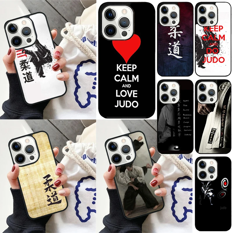 Japan aikido Judo Coque Cover For iPhone 16 13 14 15 Pro Max 12 Mini 11 15 Pro Max 6 7 8 Plus Max SE 2020 Phone Case