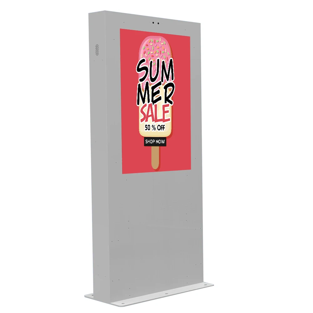 

32-86 дюймов напольный цифровой знак открытый IP55 водонепроницаемый нано сенсорный ЖК-дисплей рекламный киоск открытый тотем