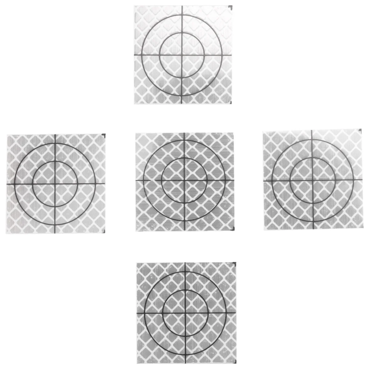 100 Uds. Hoja reflectora de medición de prisma cinta reflectante objetivo estación Total encuesta de túnel 40X40Mm
