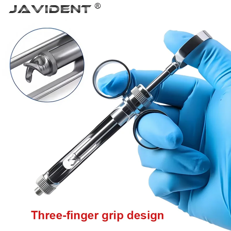 1pcs Dental Stainless Steel Syringe Anesthesia Aspirating Syringe Dentist Injector Tool Dentistry Surgical Instrument Tools