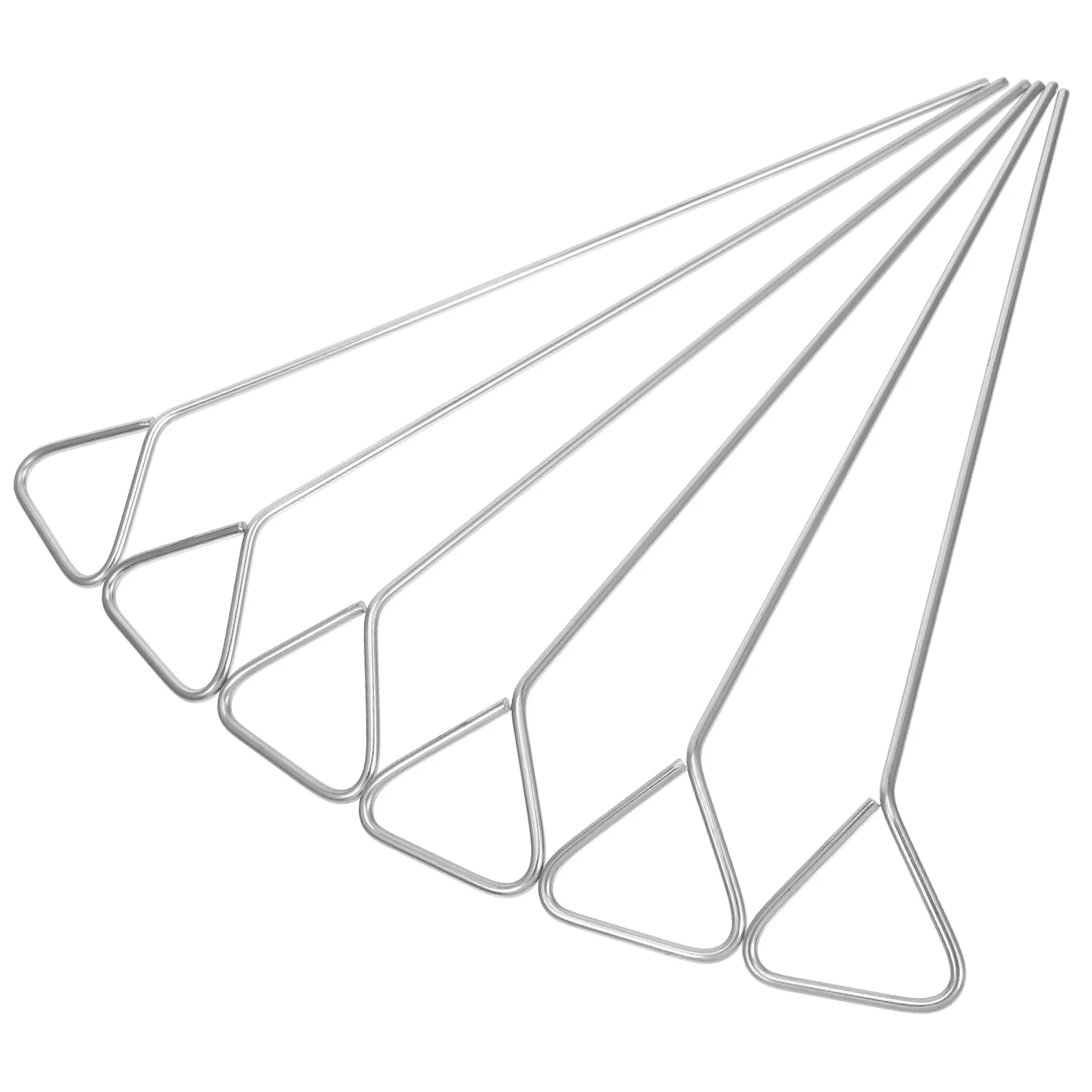 

6pcs Stainless Steel Triangle Petri Dish Spreader Lab Cell Culture Tool For Sample Distribution Laboratory Experiments Spread