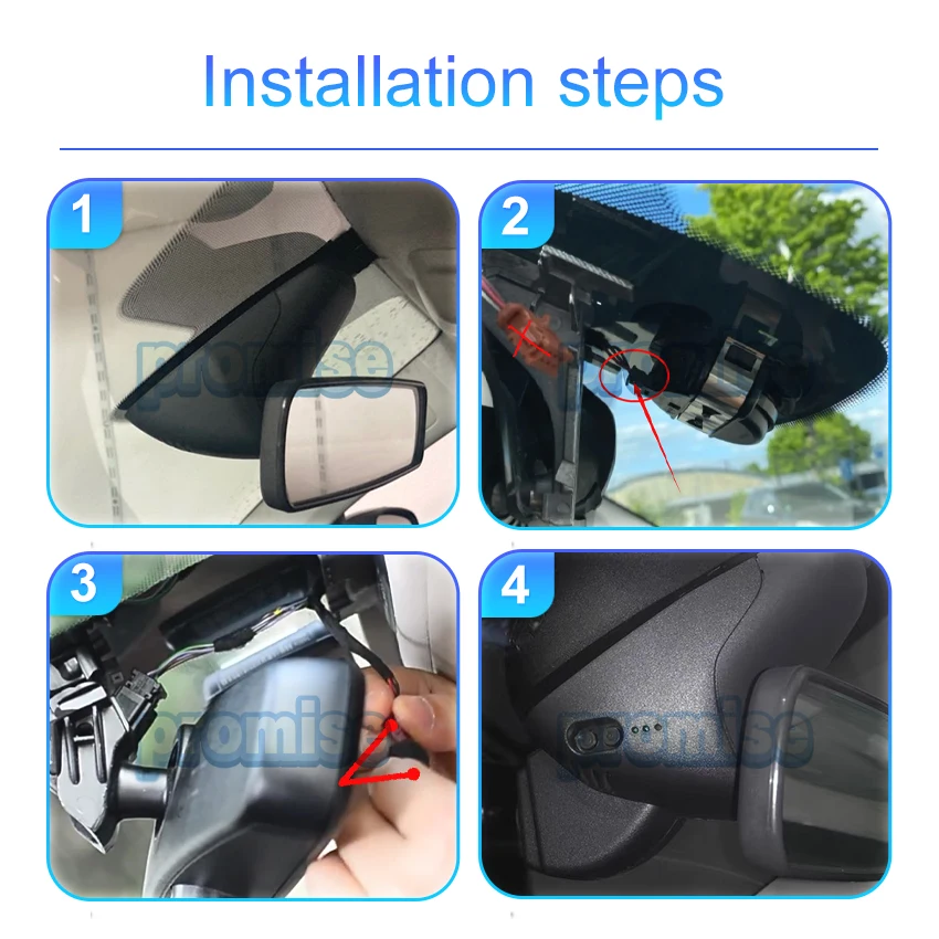 Plug and Play Car Dvr WIFI Dash Cam Camera For smart fortwo 453 For Smart for two 453 451 2018-2024,OEM Style Dashcam for smart