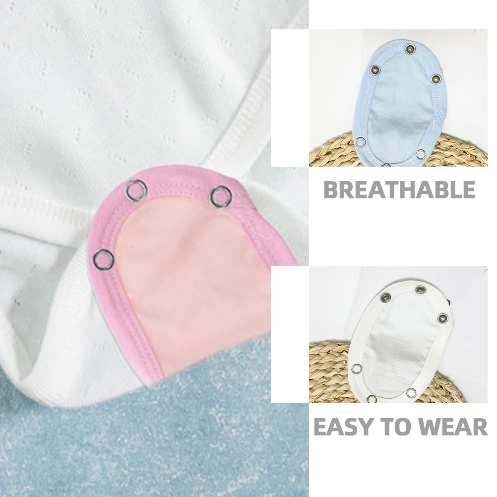 

5 Pcs Extension Piece Extender Snaps Bodysuit Crotch Toddler Clothing Men and Women