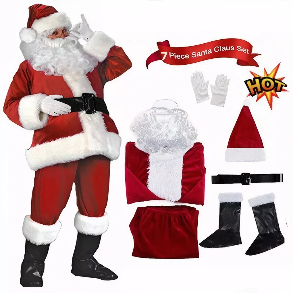

Beautifully Designed Santa Claus Clothes For Christmas Festivities Christmas Santa Claus Costume