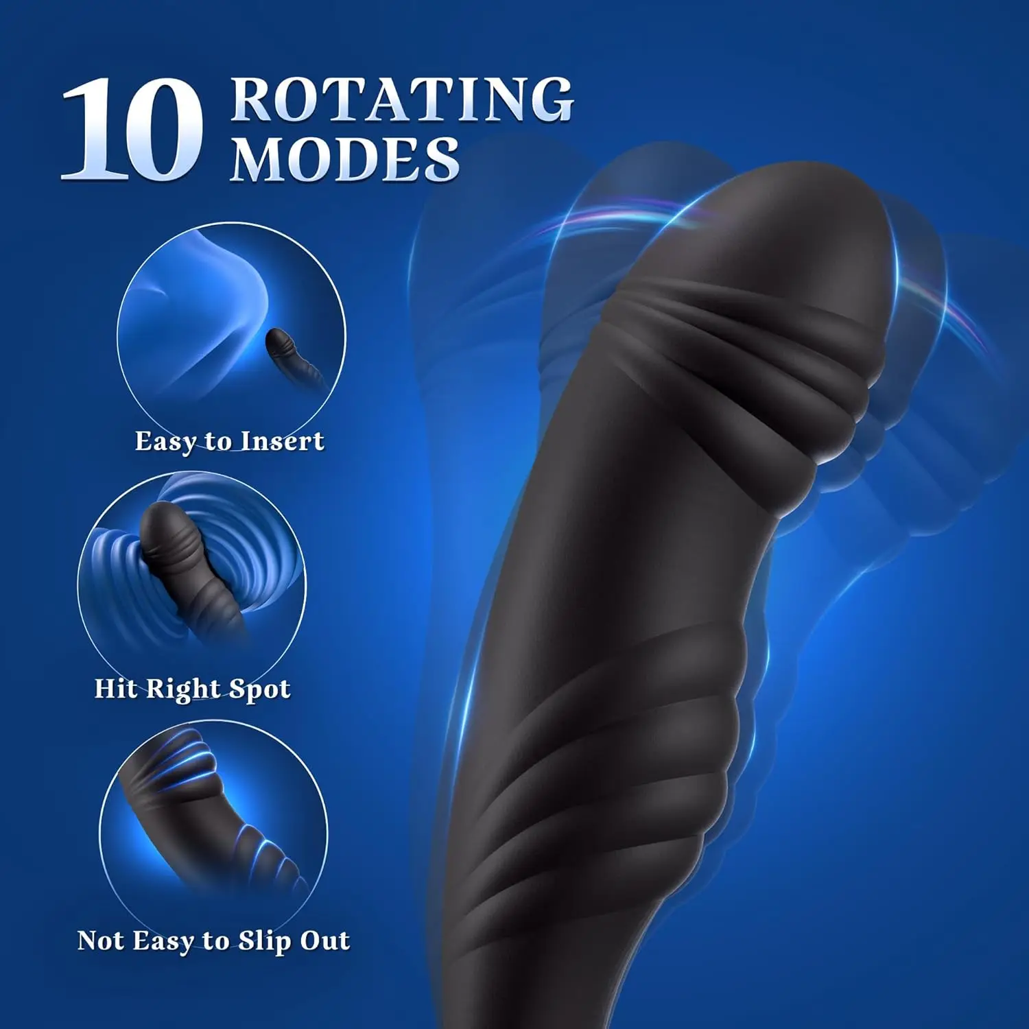 الشرج هزاز للرجال مثلي الجنس جهاز تدليك للبروستاتا مع 10 تهتز خاتم الديك APP 10 مكثفة الدورية الذكور لعبة الجنس بعقب المكونات للرجال