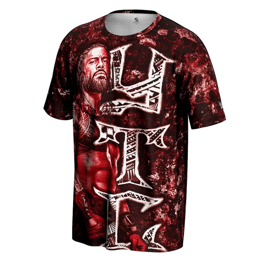 

Men's Black Roman Reigns YTC T-Shirt Classic Fashion Style Comfortable Sweat Absorbing Breathable Suitable For Daily Leisure