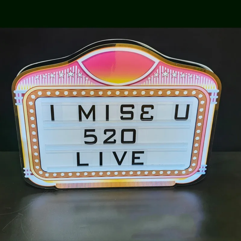 

Customized LED Rechargeable Marquee Message Board Changeable Letters Marquee Sign VIP Service Tray for Night Club Party Lounge