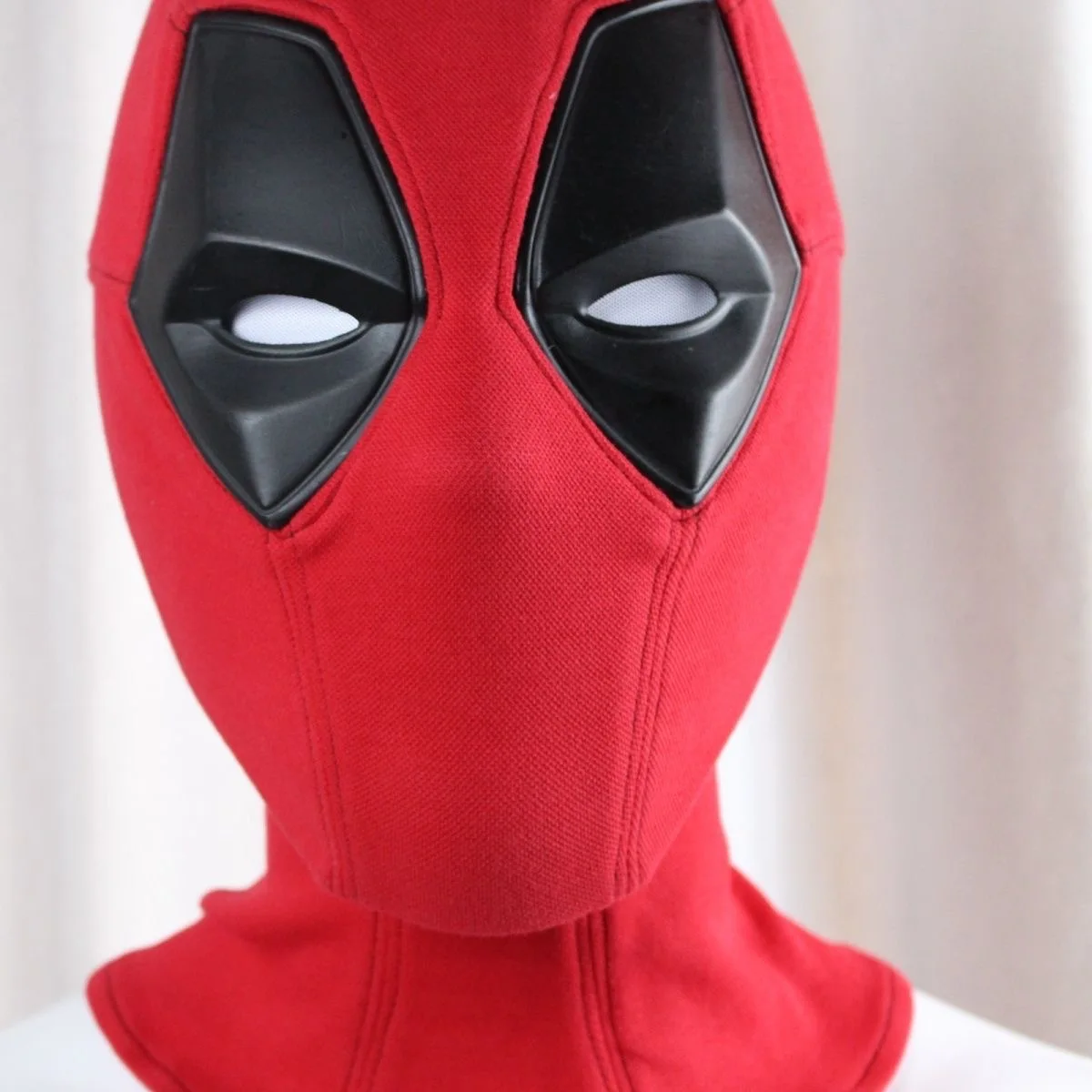 Breathable Knitted Fabric Deadpool Cosplay Mask With Face Shell Costume Headgear Halloween Party Carnival Costume Props