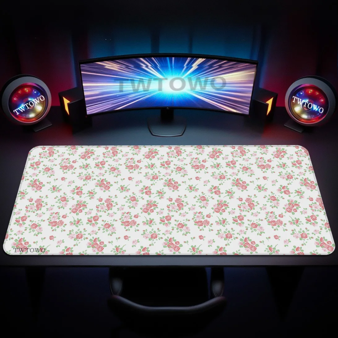 

Коврик для мыши Gaming Flower Aesthetics XL Компьютерный большой HD коврик для мыши XXL Нескользящий натуральный каучук Офисные офисные аксессуары Коврик для мыши