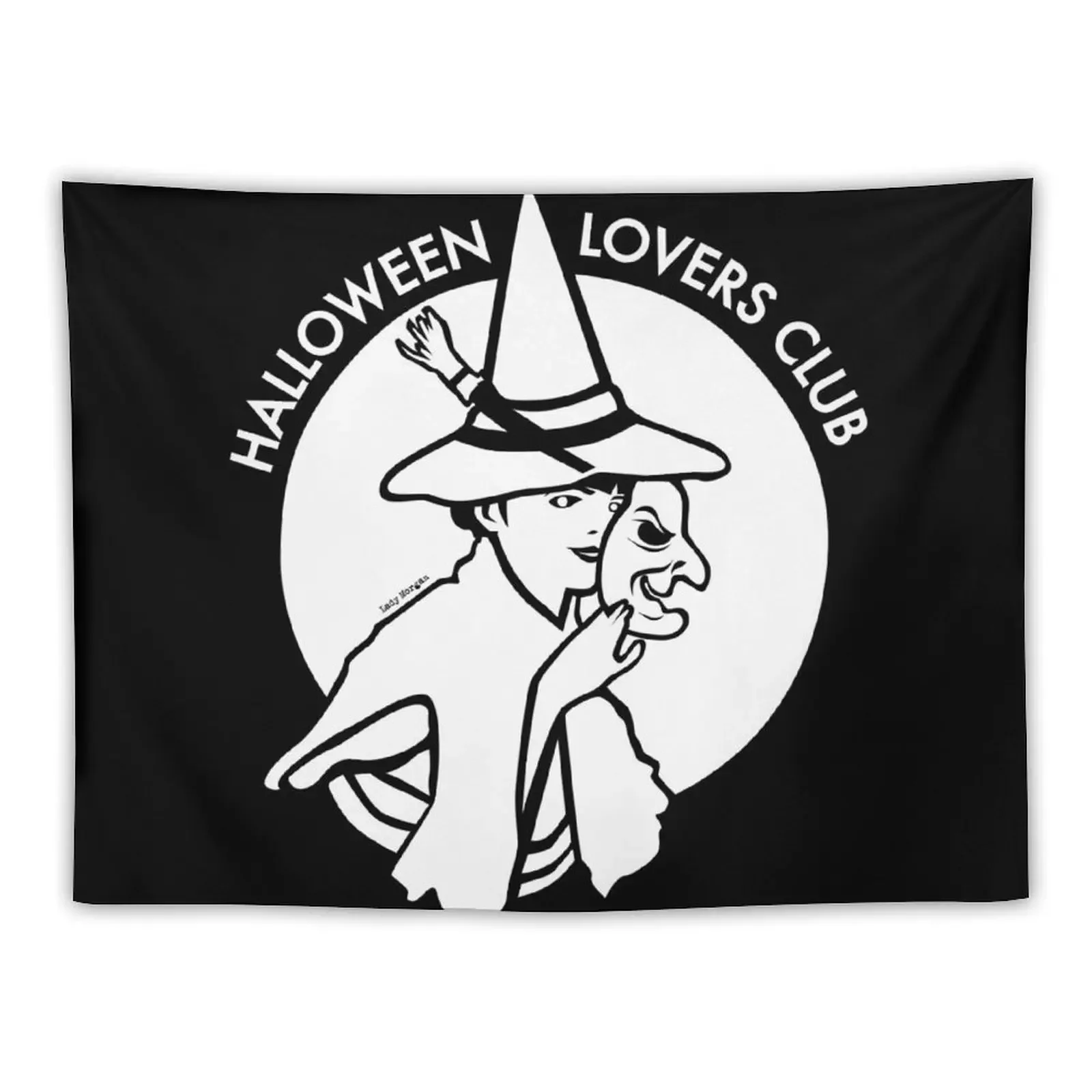 

Halloween Lovers Club Tapestry Decoration Pictures Room Wall Wall Hangings Decoration Room Decorating Aesthetic Tapestry