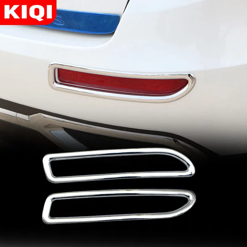 Car Chrome Rear Tail Lights Protection Trim Rear Lamps Cover Sticker Fit for Renault Koleos Samsung QM6 2016-2020