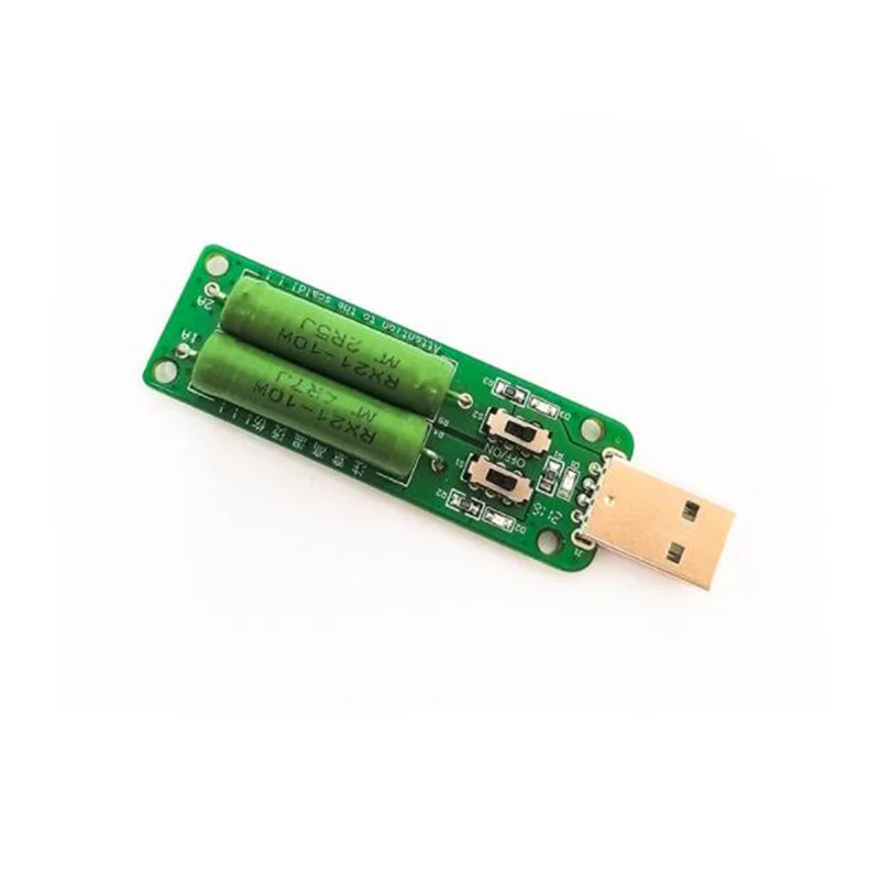 USB Electronic Load Aging Resistor 3A/2A/1A Discharge Power Bank Test Charger - Portable Discharging Device