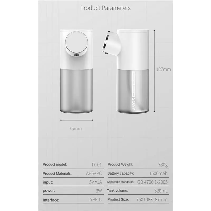 dispensador-de-jabon-en-espuma-aa81-2x-recarga-automatica-dispensador-de-jabon-liquido-de-320-ml-pantalla-digital-dispensador-de-espuma-para-manos-blanco