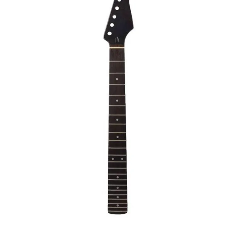 Disado 21 22 Bünde Ahorn E-Gitarre Hals Ahorn Griffbrett Inlay Punkte Schwarz Glänzende Farbe Gitarre Zubehör Teile – Detail 2