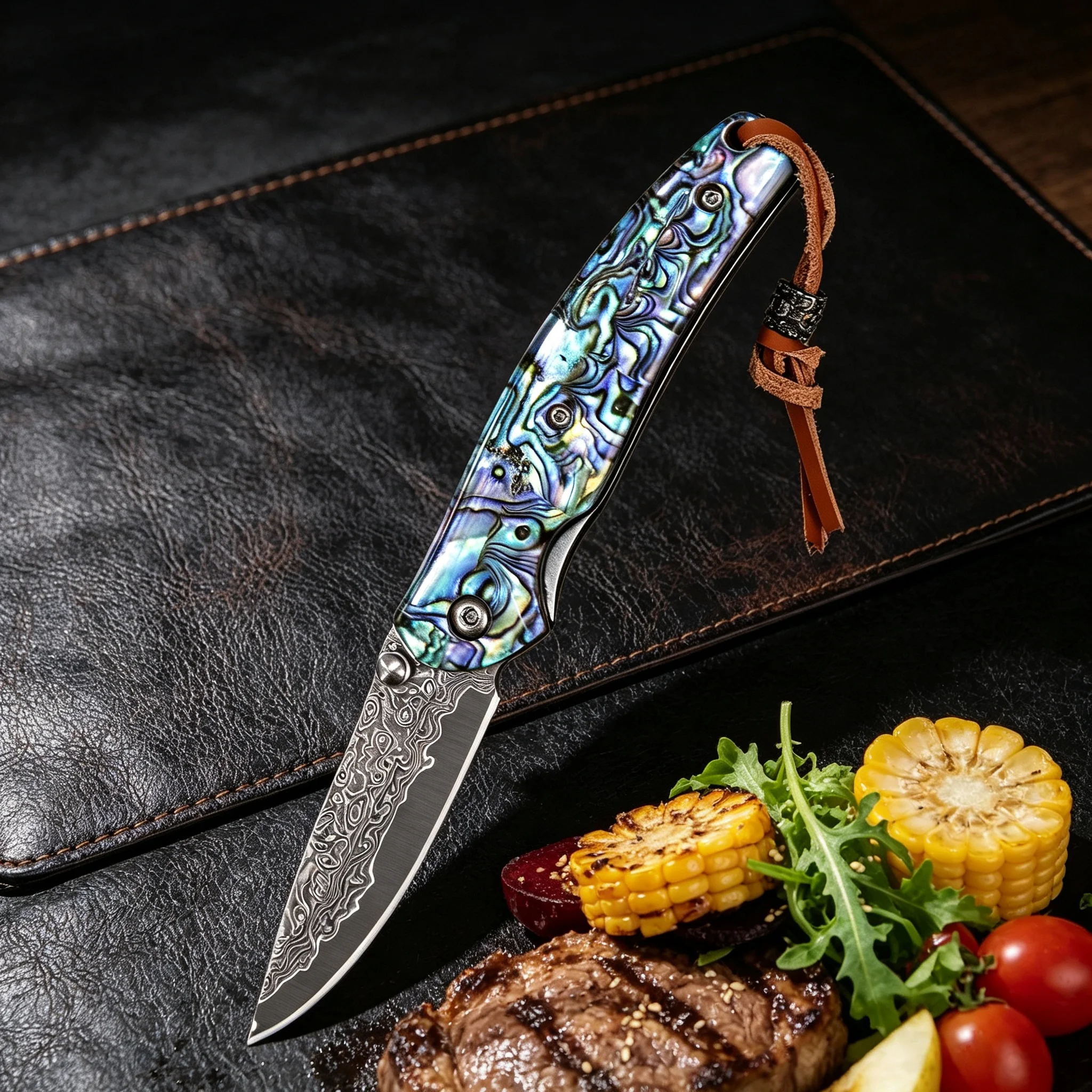 67 Layers Damascus Steel Kitchen Knife Sharp Blade Fruit Vegetable Slicing Cooking Knife Multi-Purpose Chef Knife Cutting Tools