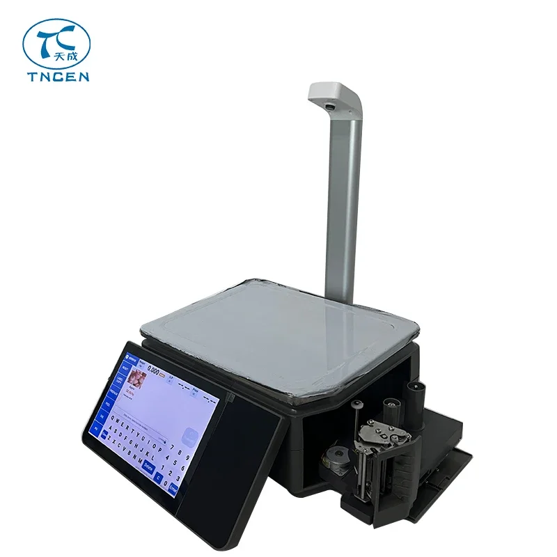 Pos System With Weighing Scales Touch Screen AI Label Bar code Digital Scale Thermal Ticket Printing