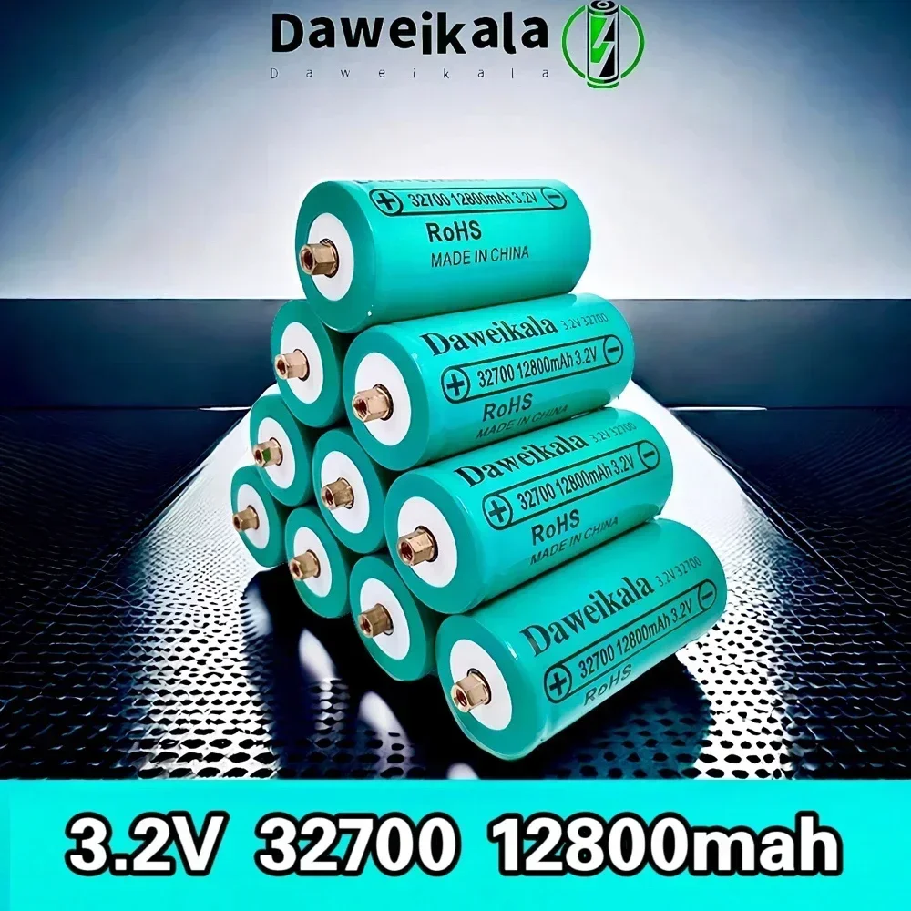 2024 New Original 32700 12800mAh 3.2V lifepo4 Rechargeable Battery Professional Lithium Iron Phosphate Power Battery with screw