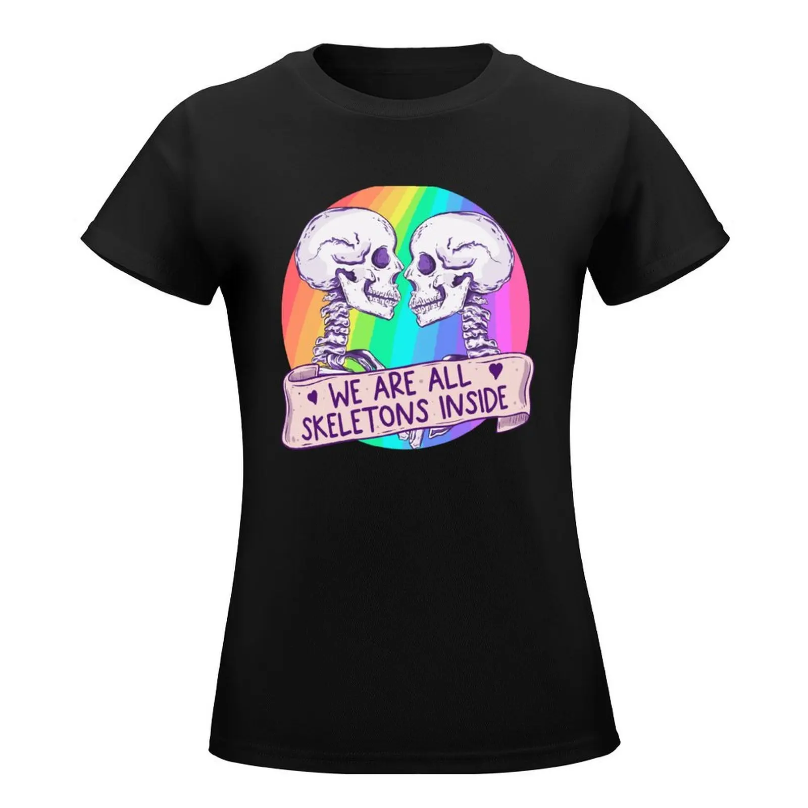 Everyone is a skeleton inside T-Shirt kawaii clothes blacks workout shirts for Women