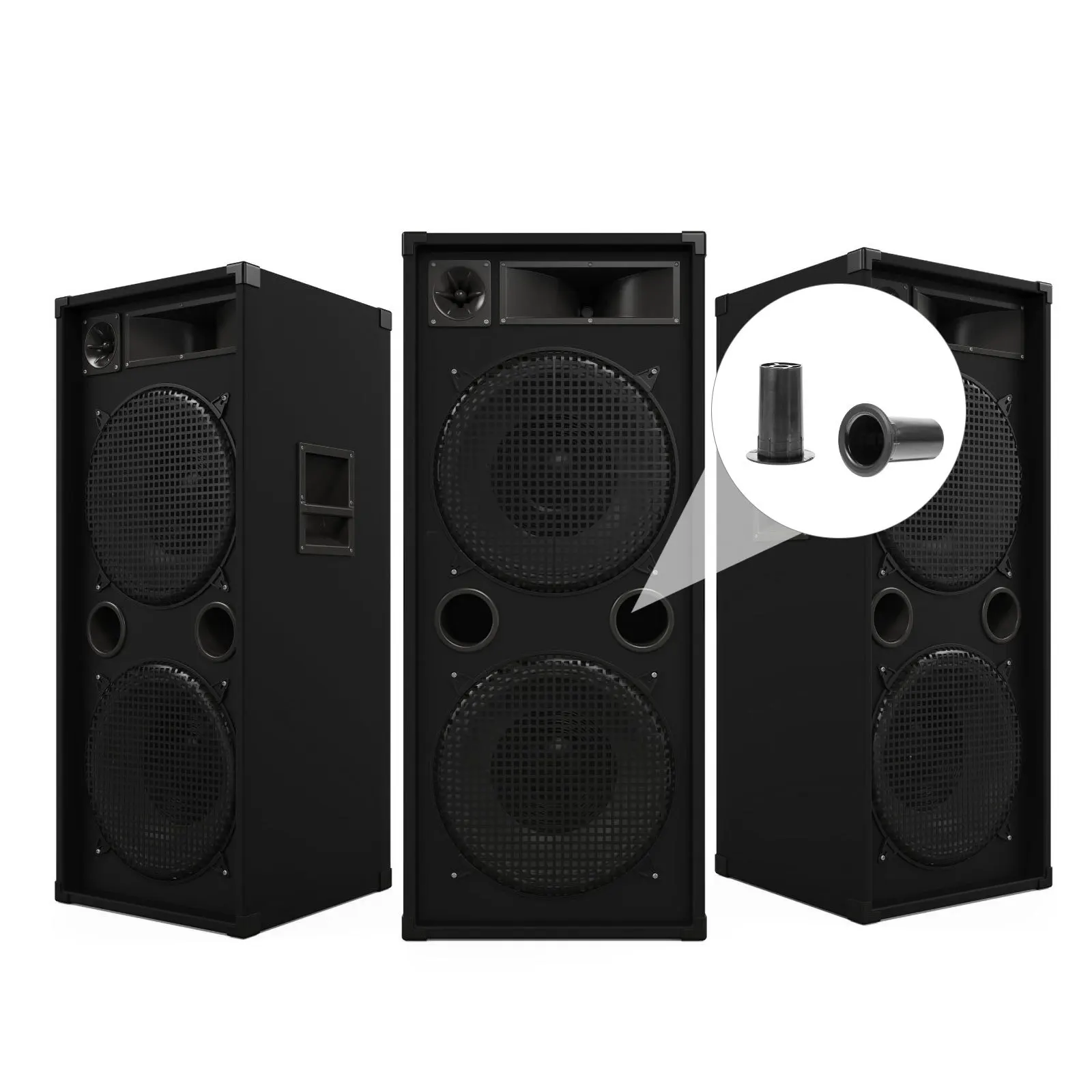 

8pcs Speaker Plastic Speaker Port Tube Tube Abs Bass Reflex Subwoofer Box Vent Audio Cabinet Plastic Woofer Hole Outlet