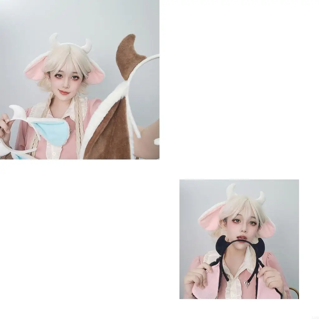 Zachte lamshoorn haarband voor kinderen voor kinderen voor volwassenen evenementenvieringen