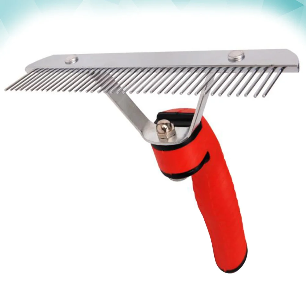 

Pet Hair Comb Rake Design Single Row Durable Grooming Tool for Dog Cat Home Pet Accessories Rake Design Dog Hair Comb