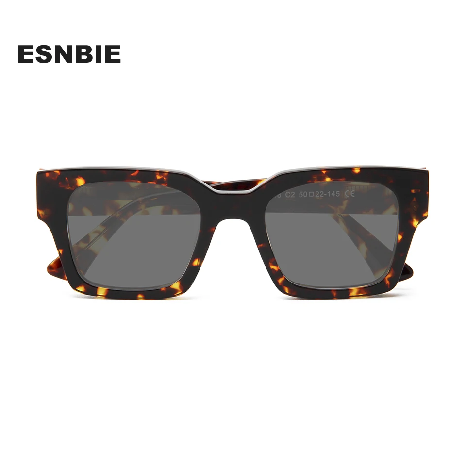 

New Thick Acetate Square Sun Glasses For Men Women Polarized Sunglass Man Brand Designer Driving Eyewear Gafas De Sol Hombre