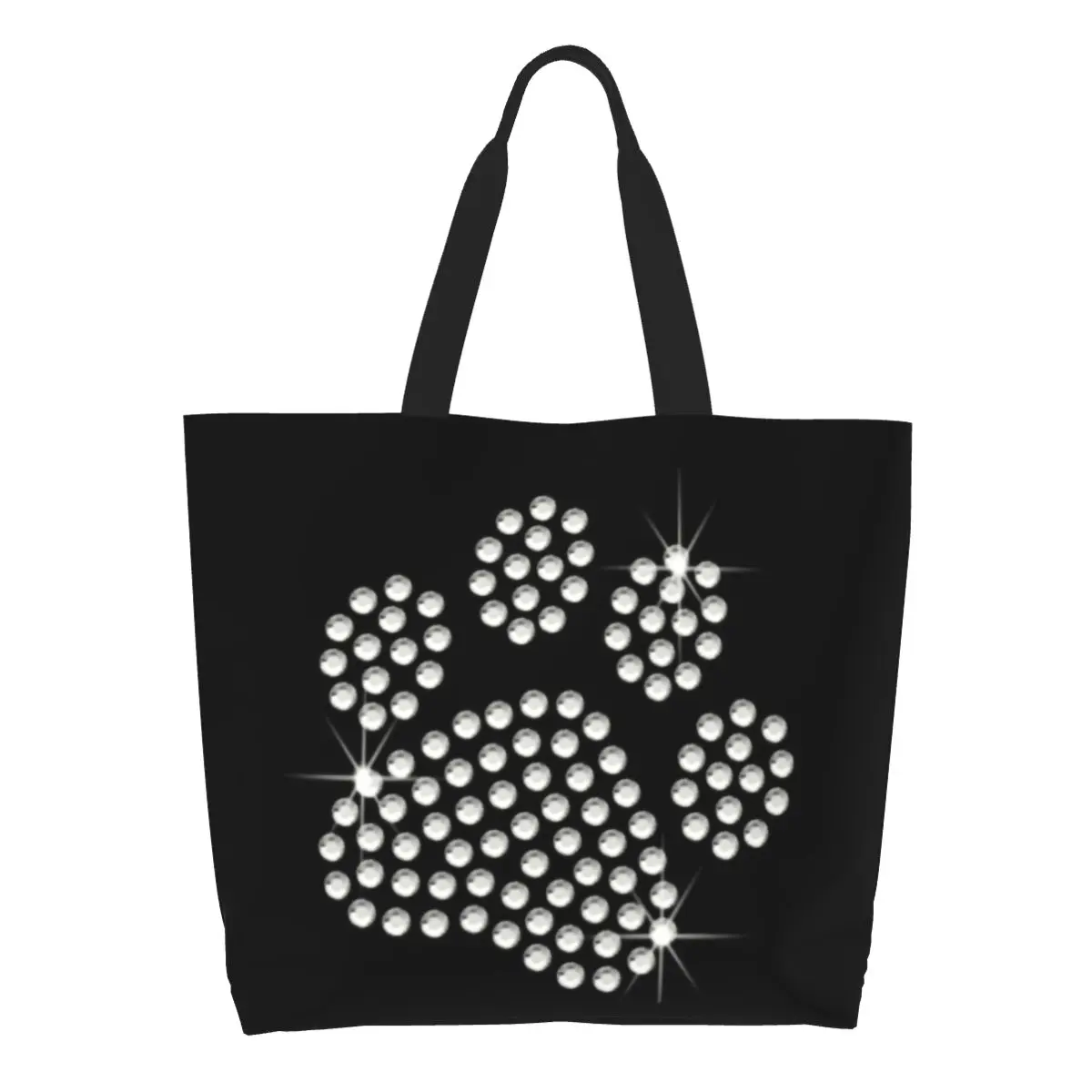 personalizado-bonito-strass-cao-pata-lona-sacos-de-compras-feminino-duravel-grande-capacidade-mantimentos-cristal-diamante-tote-shopper-sacos