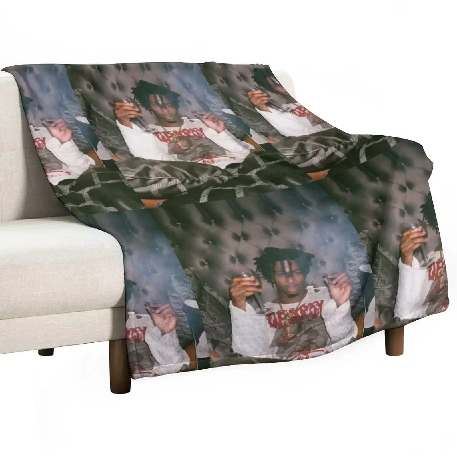 Self Titled Playboi Carti Design Throw Blanket Plaid Heavy Beach Plaid on the sofa Travel for babies Blankets