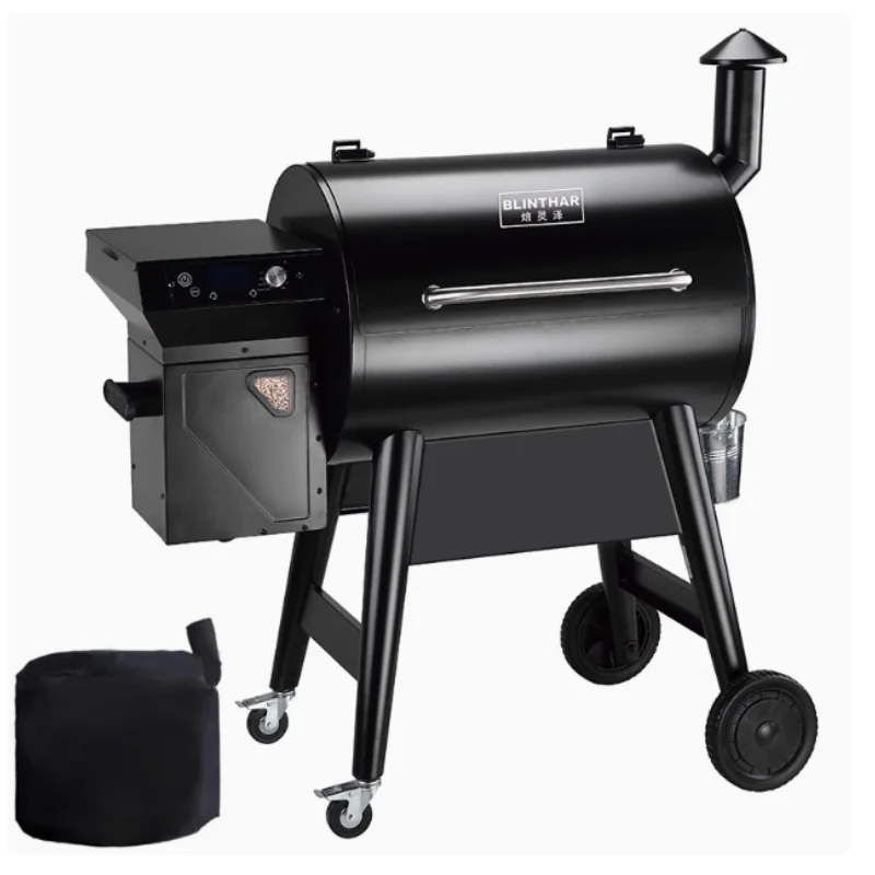 Smoked Particle Oven 220v Texas Barbecue Grill Fruit Wood Oven American BBQ Grill Baking Rinze