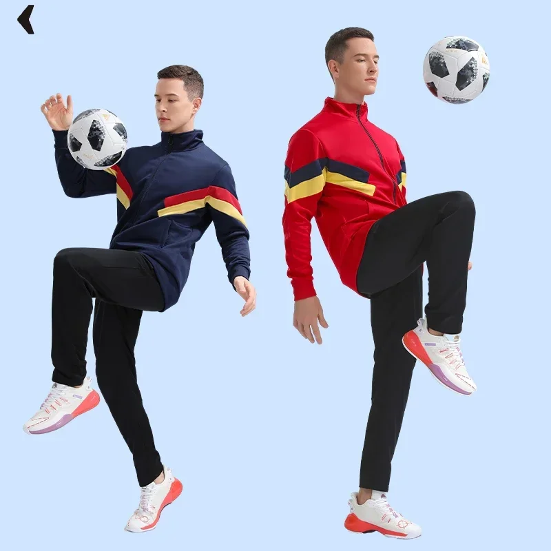 

Custom Mens Winter Soccer Jacket Outdoor Football Tracksuit Training Football Uniforms Soccer Sportswear Tracksuit For Kids 8415