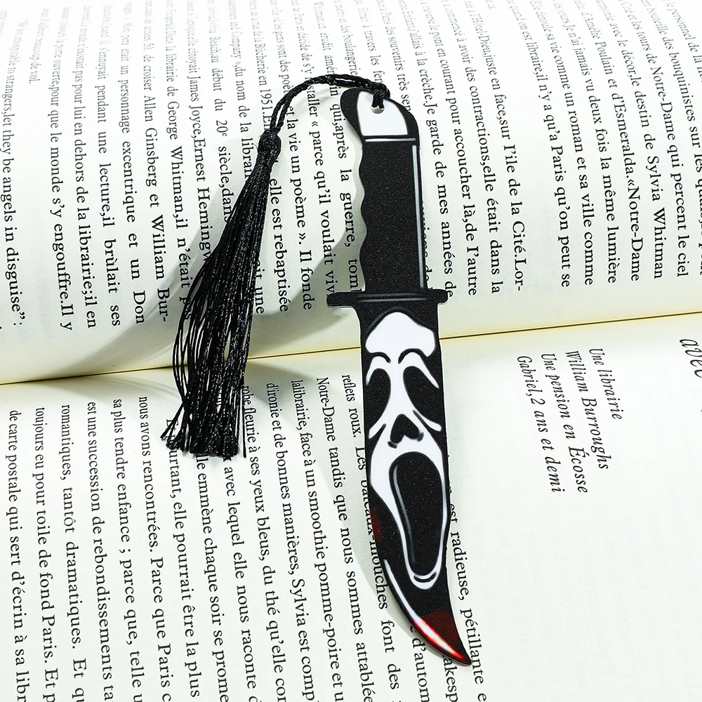 Horror Movie Demon Slayer Bookmark - Horror Character Acrylic Bookmark, Reading Gift for Fans Who Love Horror Movies