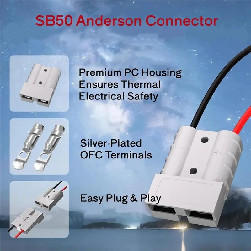 ABLA-12V/24V To 30V DC-DC Step-Up Converter Waterproof Aluminum Alloy Power Adapter 3.5A For Anderson Plug For Starlink Mini