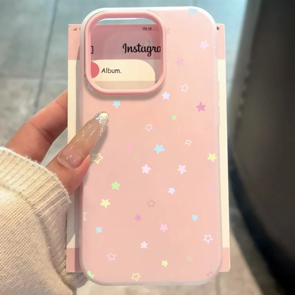 Für Samsung Galaxy S21 S26 S25 S24 S23 S22 Ultra Plus FE Hülle, Bonbonfarbene Stern-Cover für A37 A36 A54 A55 A56, stoßfeste Schutzhülle – Detail 5