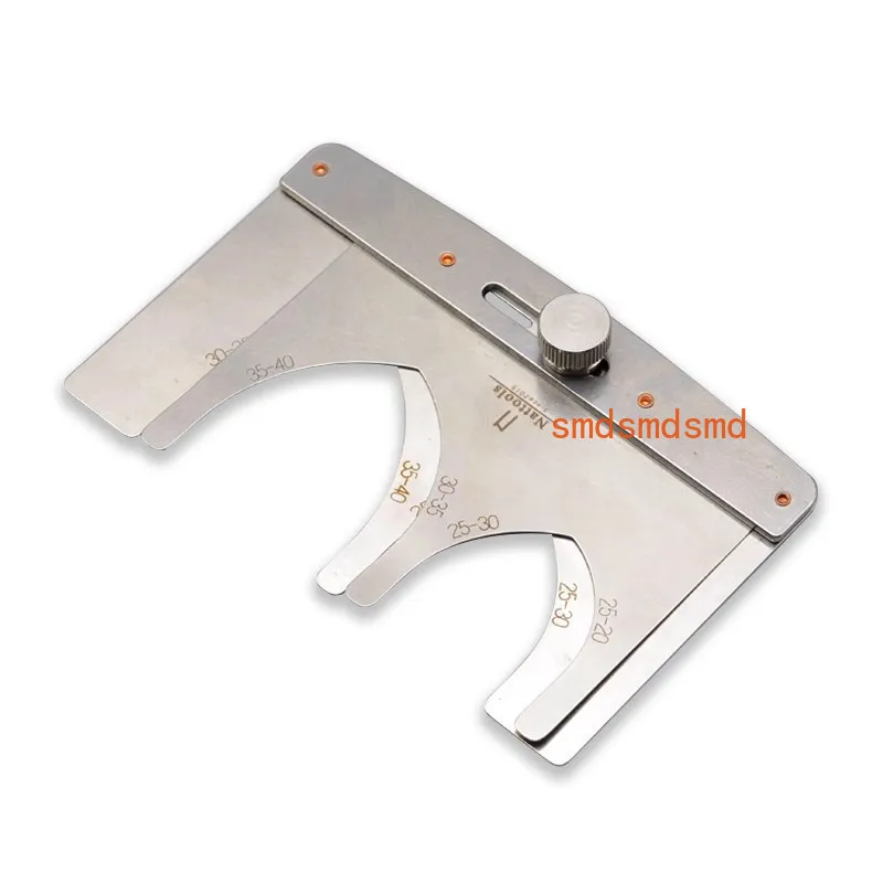 

Регулируемый ремень для фиксации хвоста копья с торцевым шаблоном для помощи при режущей ремне, инструмент для хвоста, линейка из нержавеющей стали