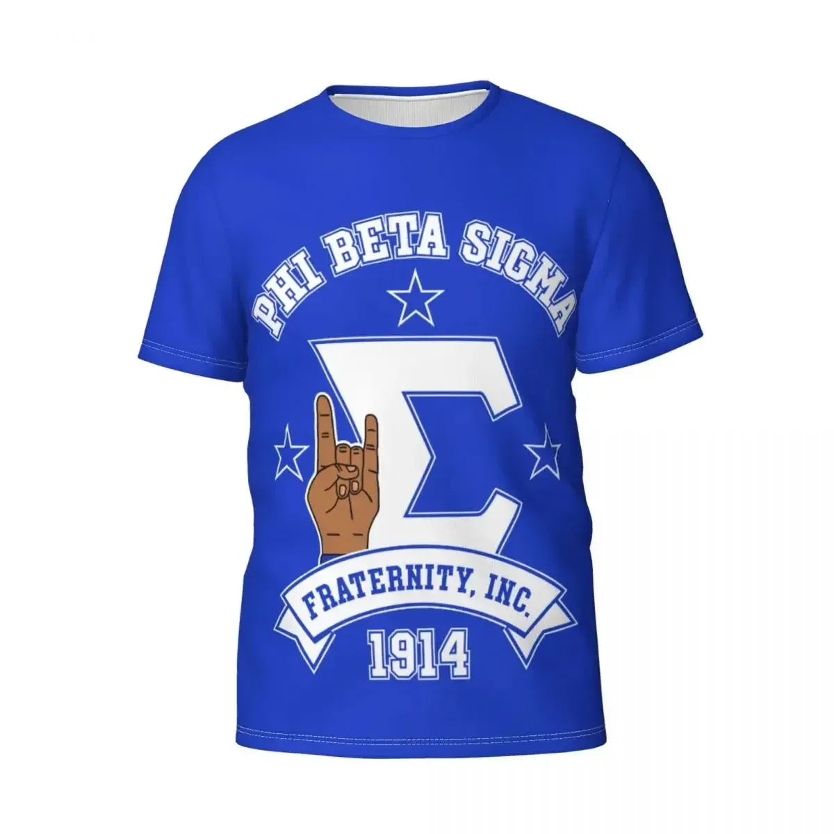 

Phi Beta Sigma PBS Fraternity Мужская спортивная хлопковая классическая футболка с короткими рукавами и круглым вырезом Футболка