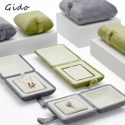 Velvet Earring Box Luxury Jewelry Ring Storage for Necklaces Diamond Ring Box Bracelet Bangle Holder Case