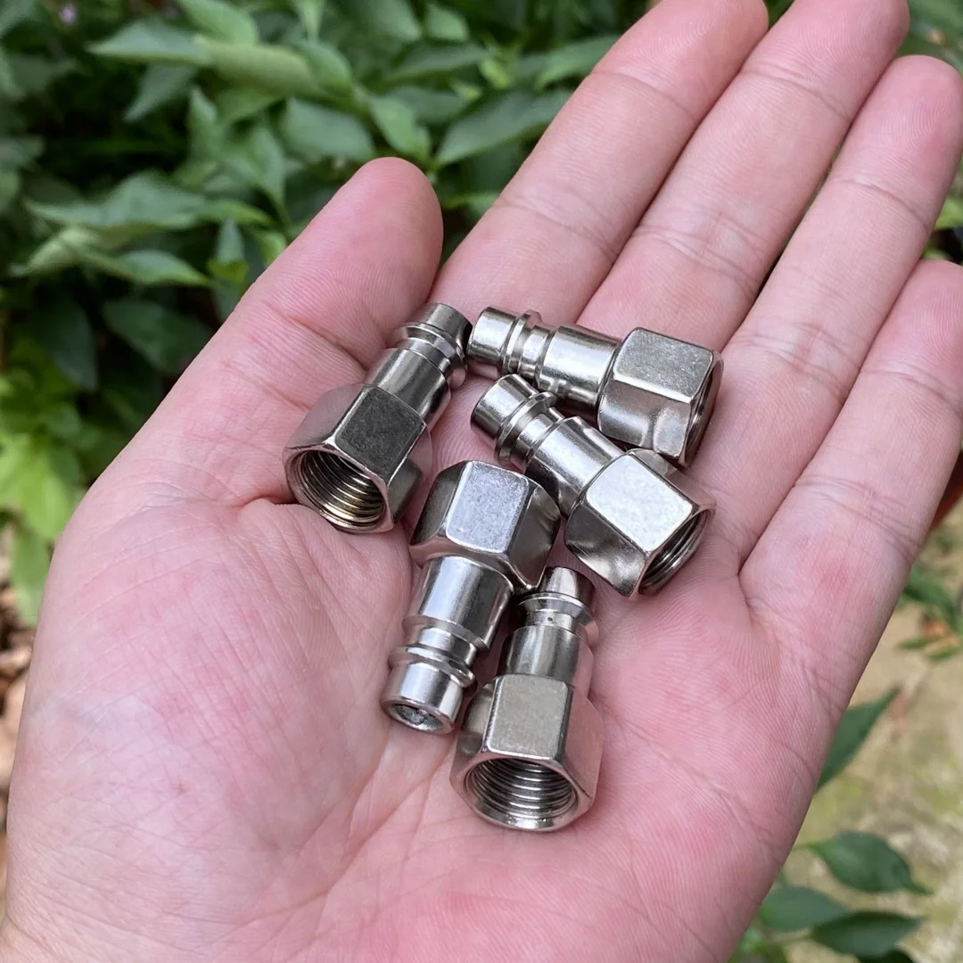 5 قطعة PF20 G1/4 BSP1/4 أوروبا نوع هوائي سريع المناسب موصل أنثى الموضوع لمسدس ضاغط الهواء