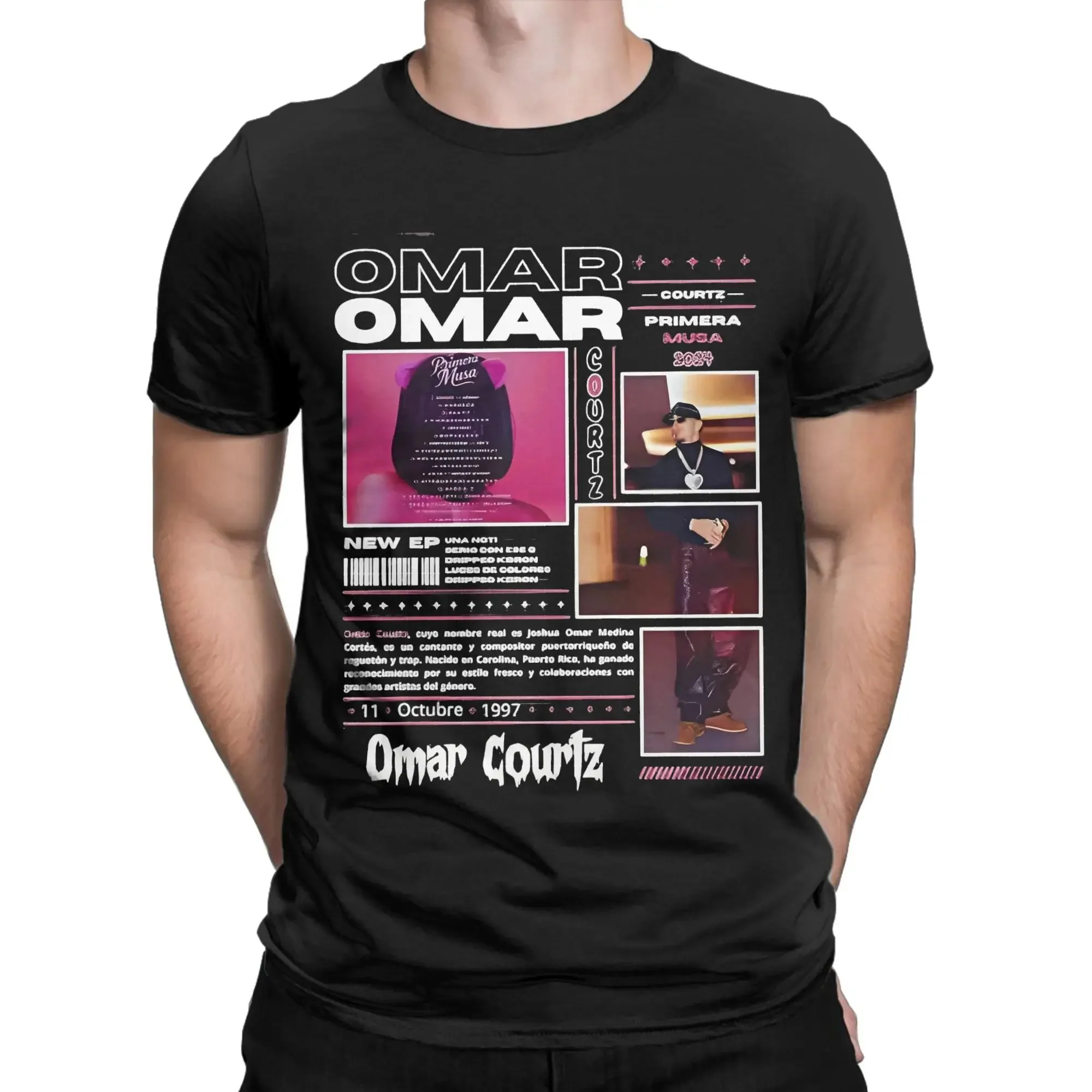 

Men Women New Arrival Omar Courtz album Primera Musa T Shirt Tee Cotton T-shirts Clothing